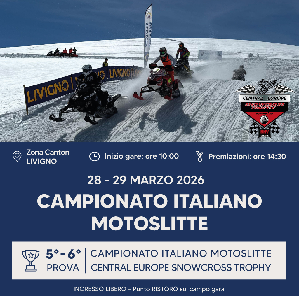 Locandina Motoslitte 2026