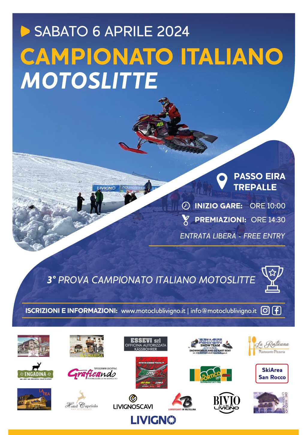 Locandina Motoslitte 2024