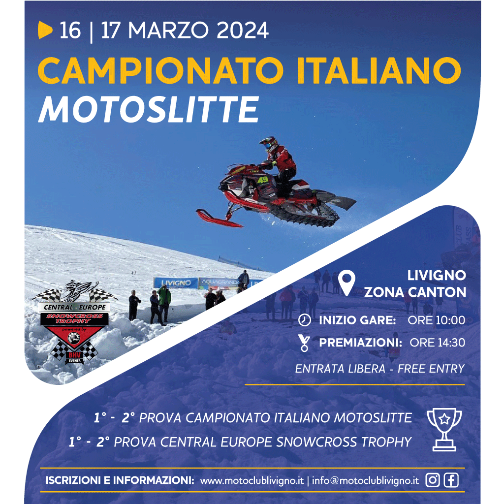 Locandina Motoslitte 2024